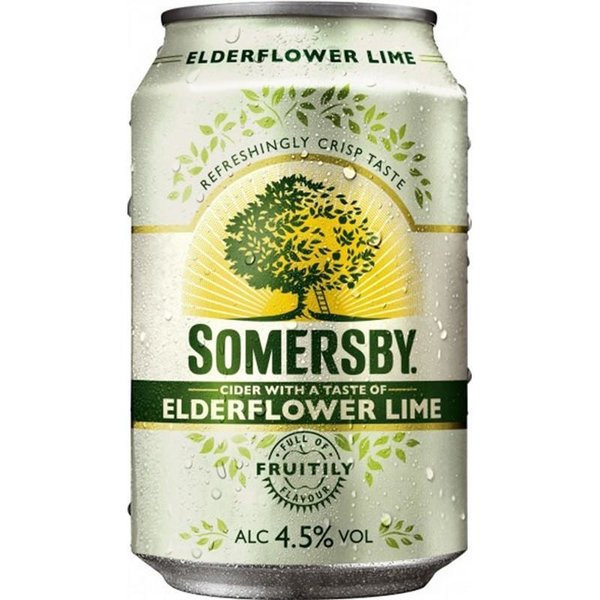 Somersby Hyldeblomst Lime Cider 4,5% 24x0,33 l
